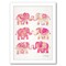 Elephant Collection Pink by Cat Coquillette Frame  - Americanflat